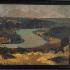Irene Barsin (1917-2004) Belgian Landscape Oil Painting Signed
