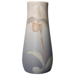 Antique Irene Bishop for Rookwood Vellum Iris Glaze Art Pottery Vase, 19th Century