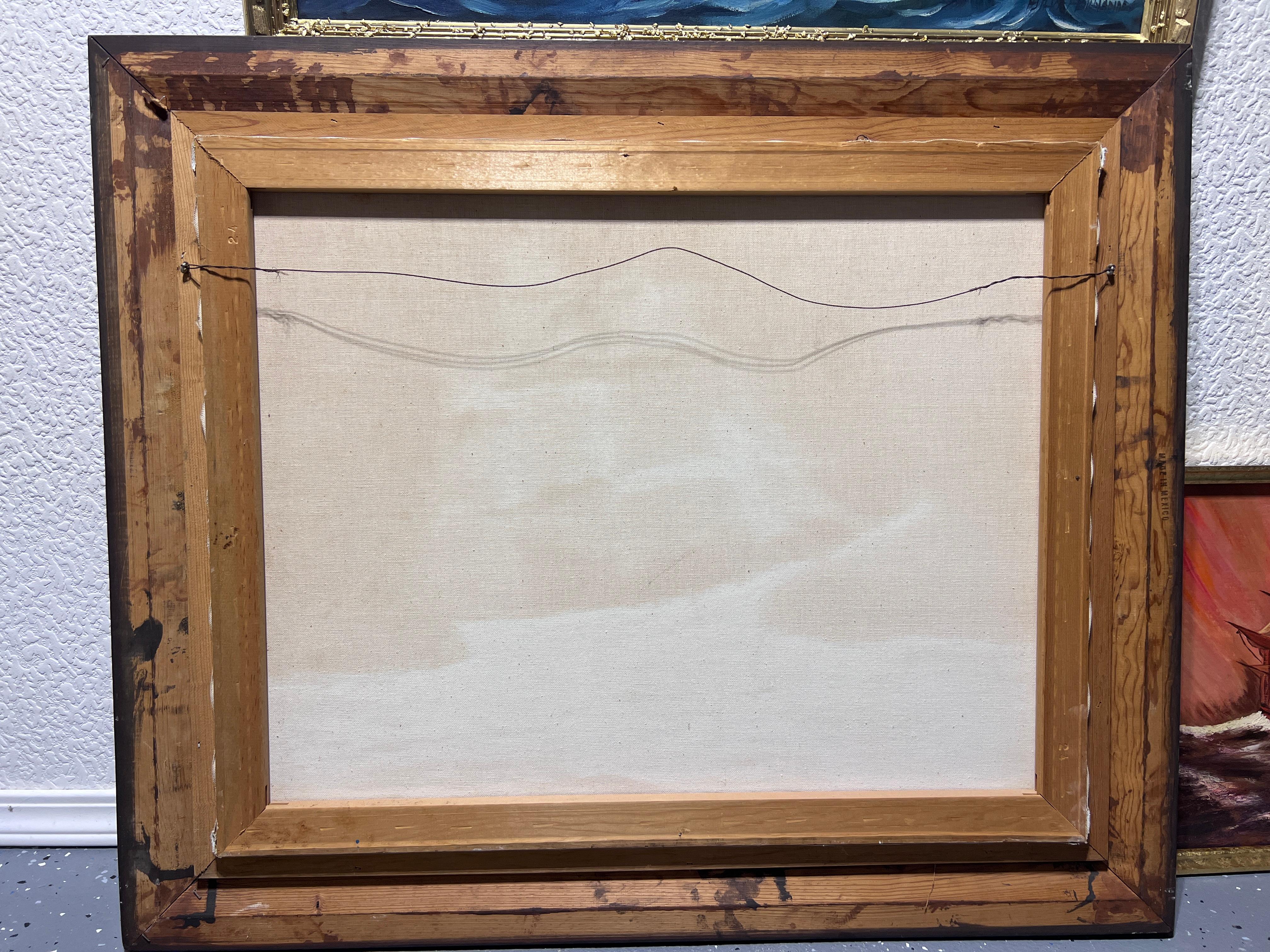 1984 Irene Croteau Pittura originale su tela, Paesaggio marino, con cornice 7