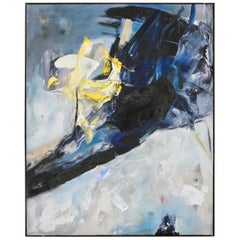 Irene Höll 'Komet' Pittura astratta moderna a tecnica mista firmata, Germania