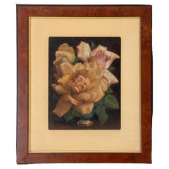 Irene Klestova "Yellow Rose" Oil on Panel