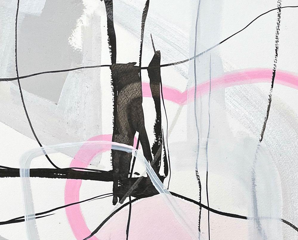 Antidote n°18 (peinture abstraite) - Abstrait Painting par Irene Nelson 
