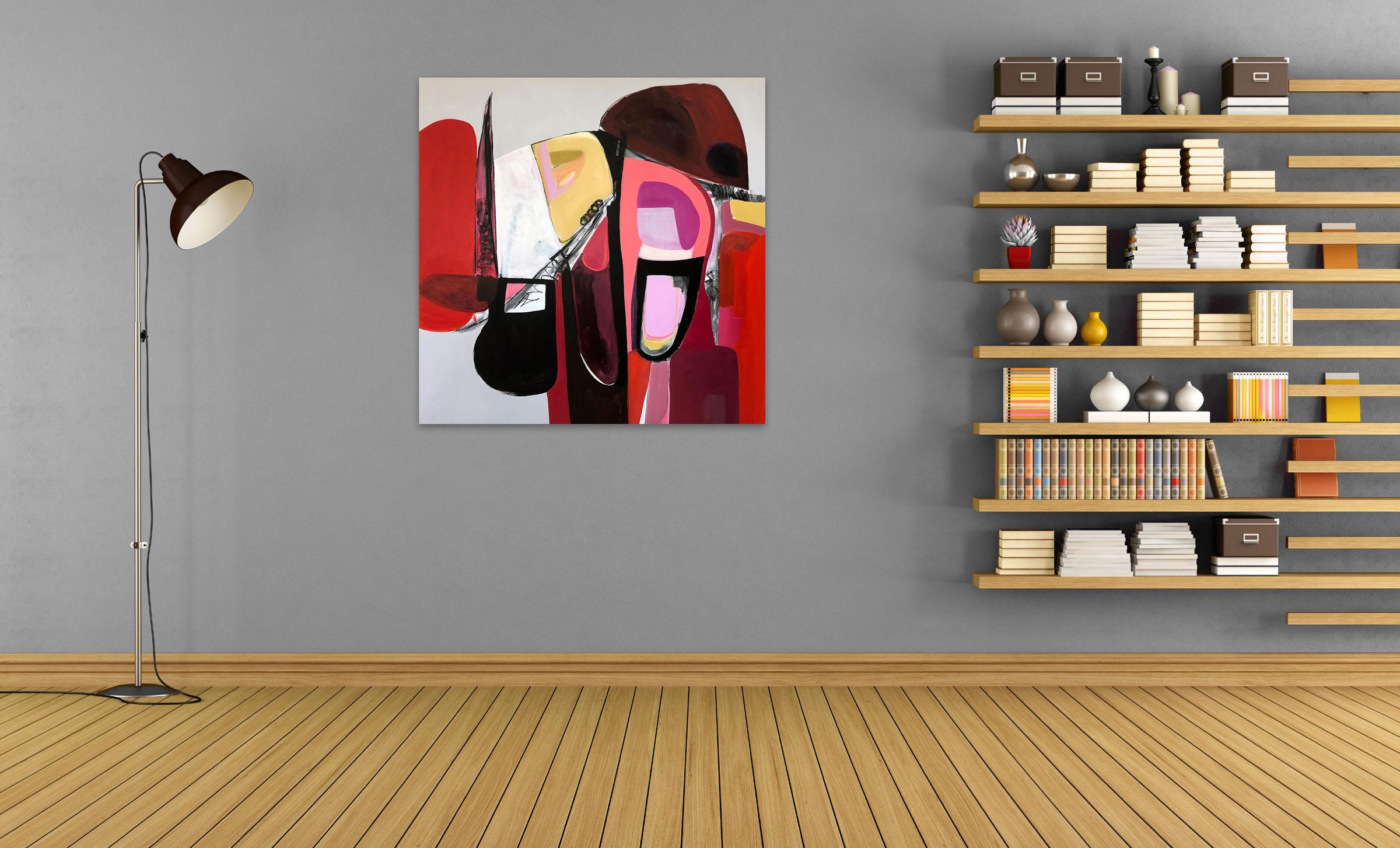 Semi Preziosi (Pittura astratta) - Painting di Irene Nelson 