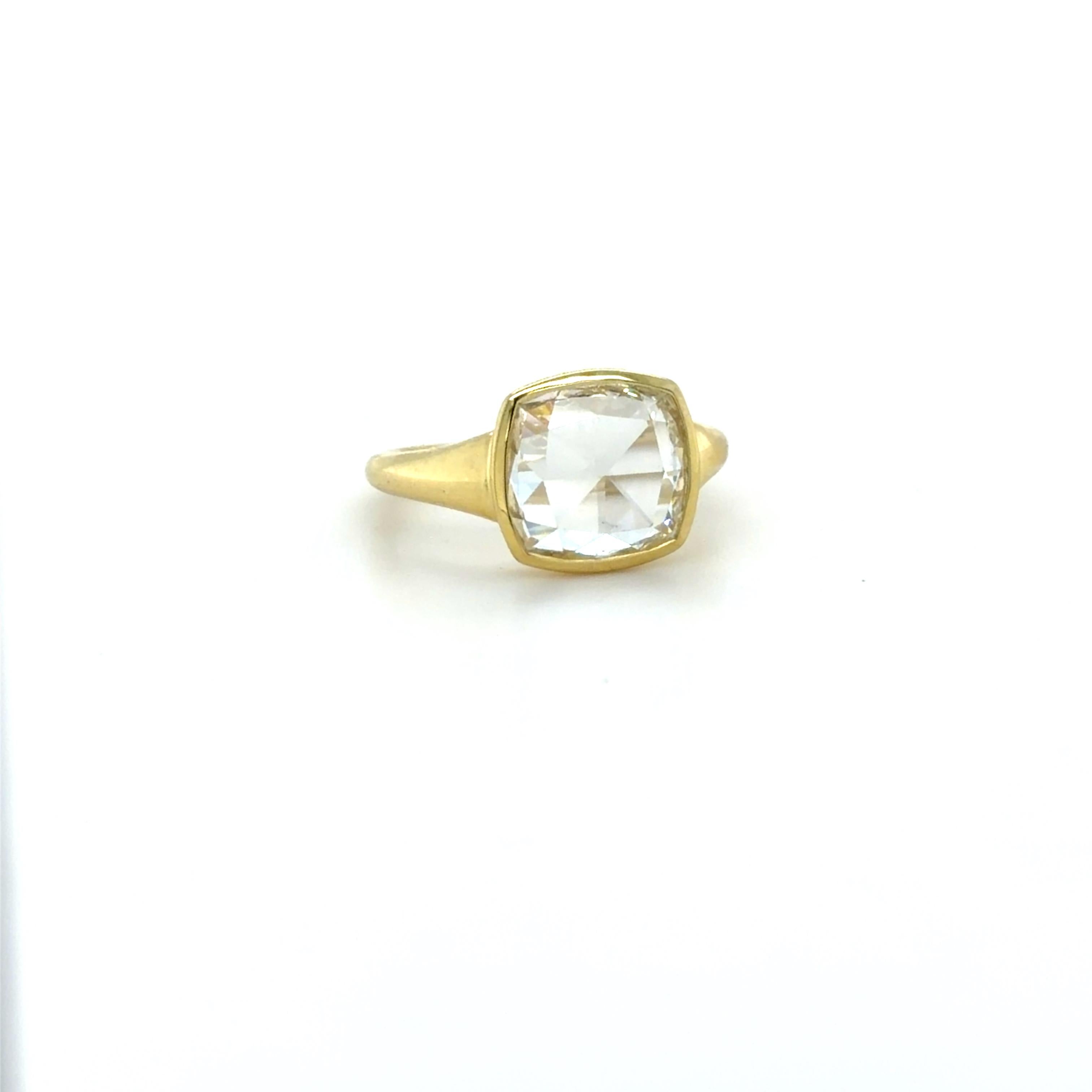 Donna Irene Neuwirth, Anello di fidanzamento con diamante taglio rosa da 1,84 carati in vendita