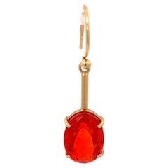 Irene Neuwirth Fire Opal Single Earring 18K Rose Gold