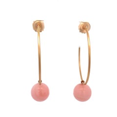 Irene Neuwirth Rosa Opal-Perlen-Ohrringe 18K Rose Gold