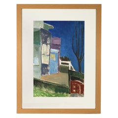 Modernist painting by California artist Irene Pattinson