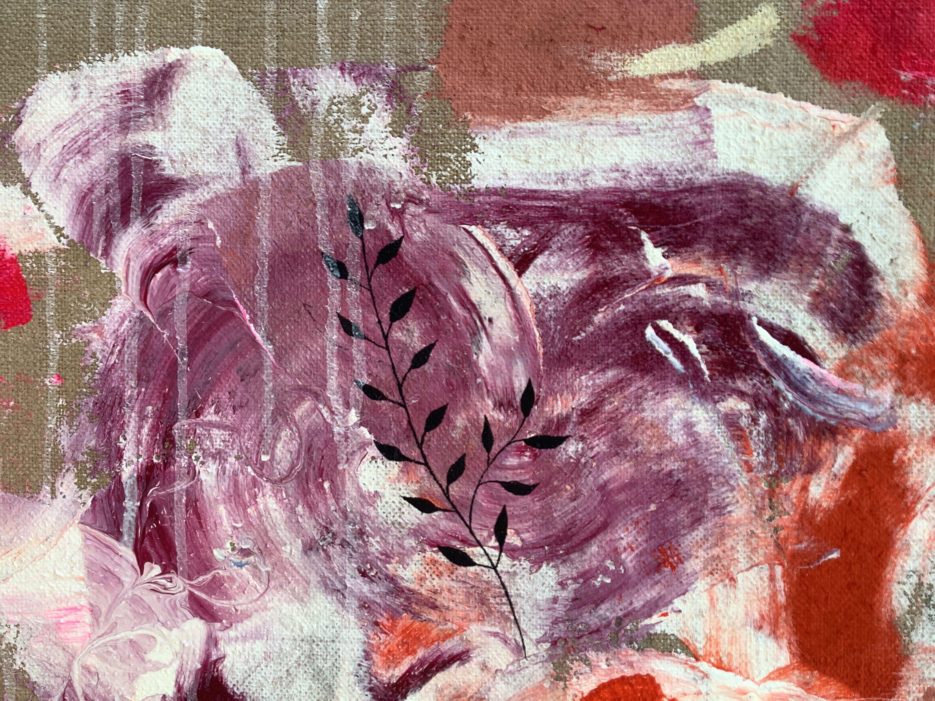 Earth, sister and mother, Painting, Acrylic on Canvas - Brown Abstract Painting by Irene Raspollini