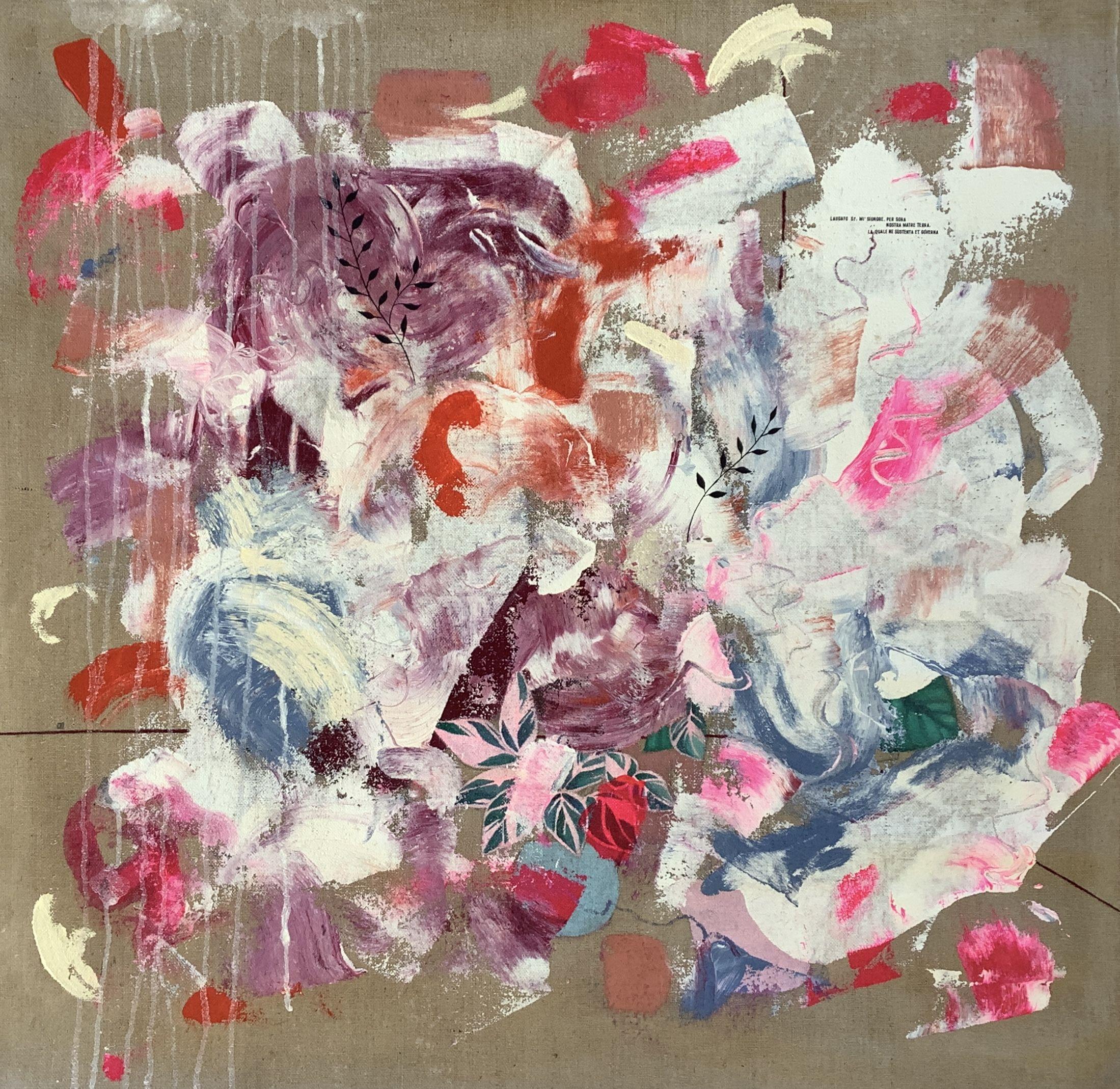 Irene Raspollini Abstract Painting - Earth, sister and mother, Painting, Acrylic on Canvas
