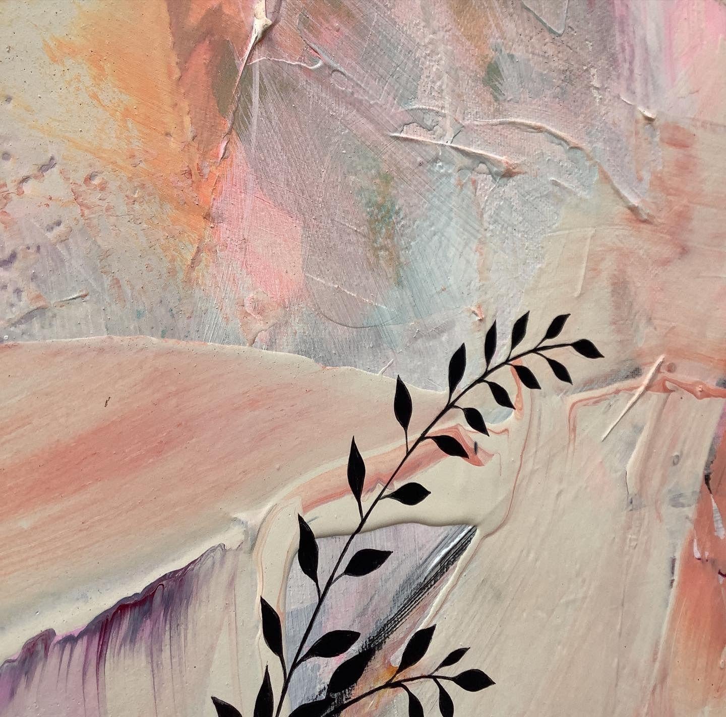 Fuor di metafora, Painting, Acrylic on Canvas - Gray Abstract Painting by Irene Raspollini