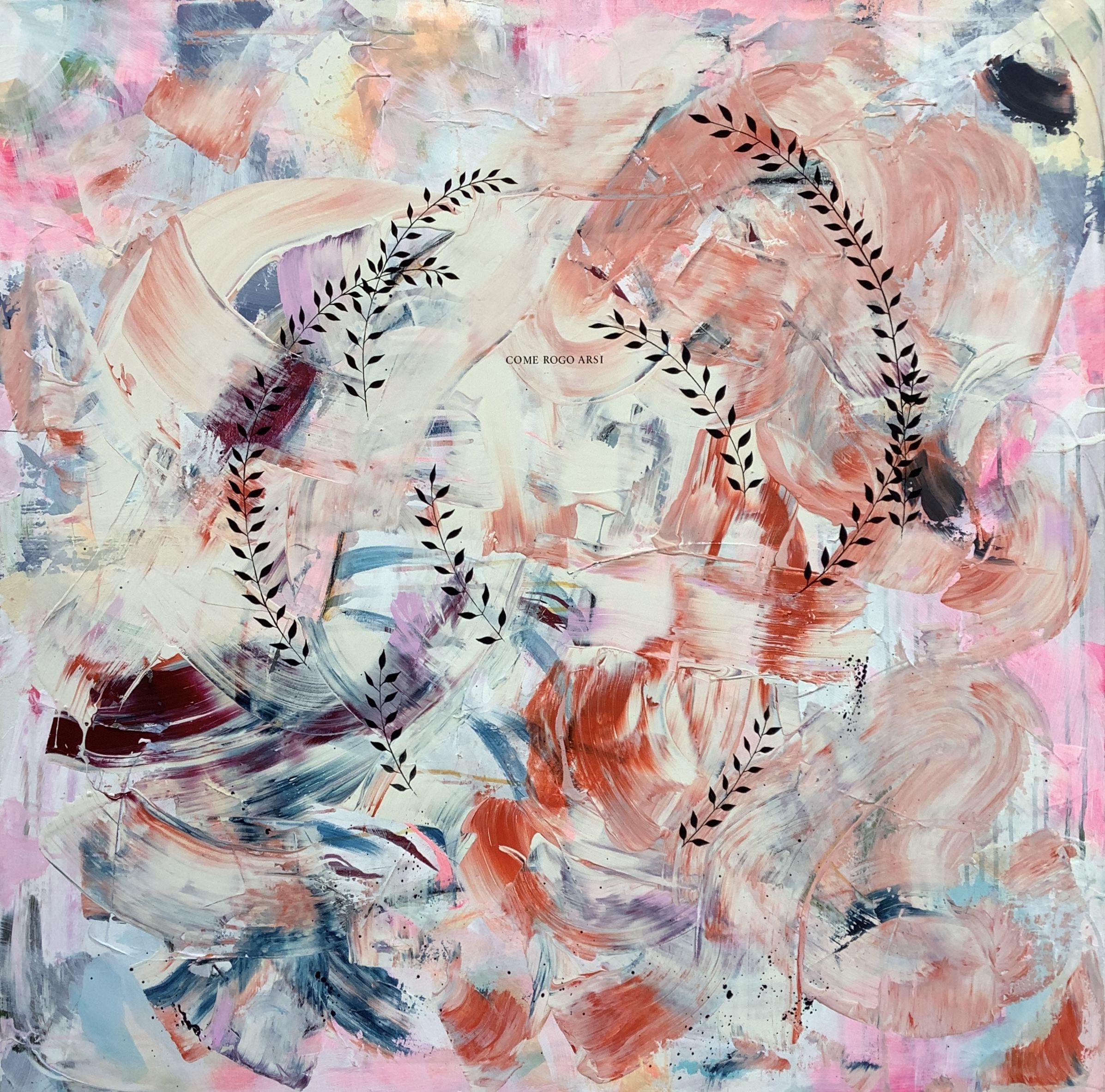 Irene Raspollini Abstract Painting - Fuor di metafora, Painting, Acrylic on Canvas