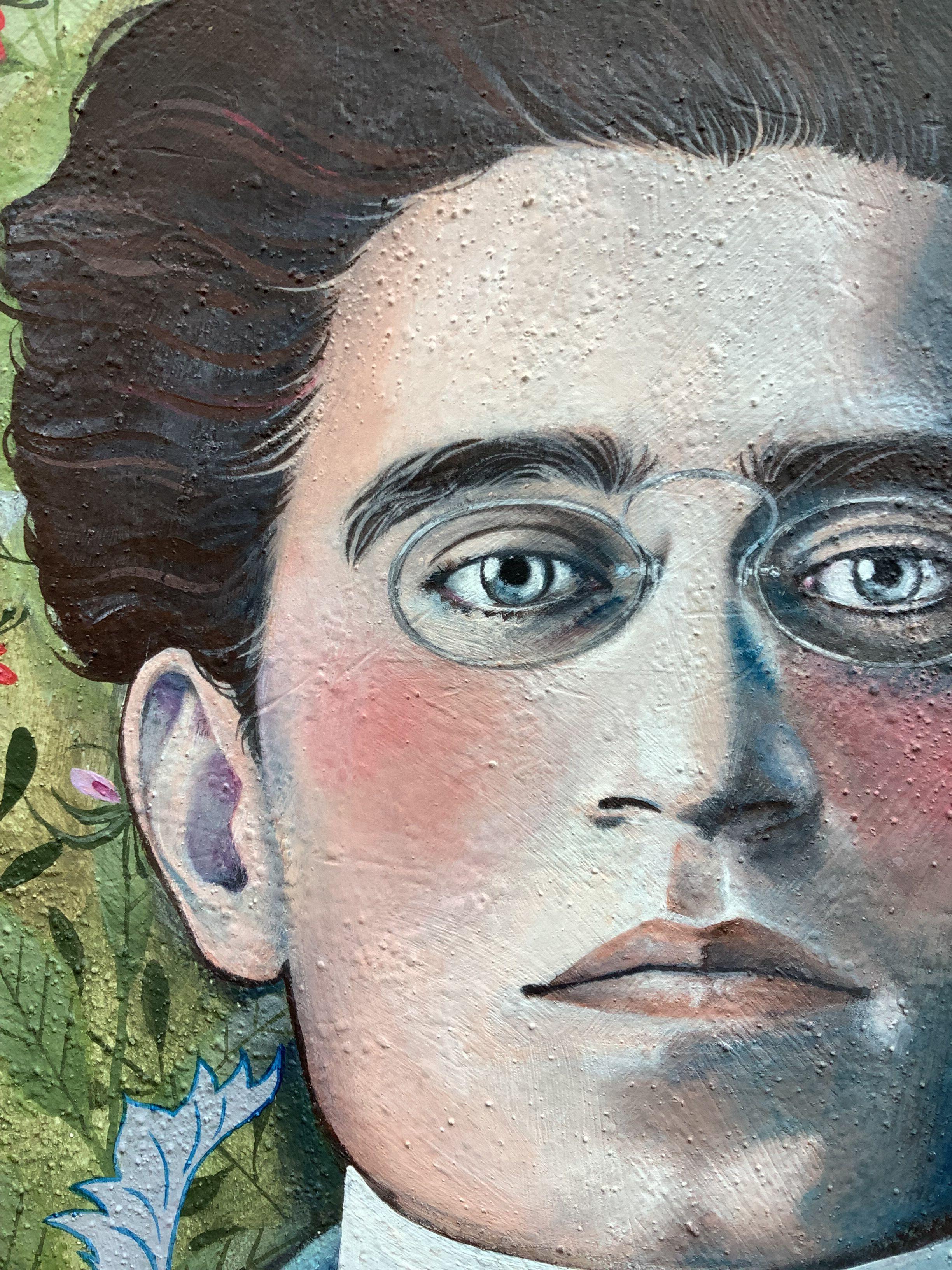Gramsci in the jungle, Painting, Acrylic on Canvas For Sale 1