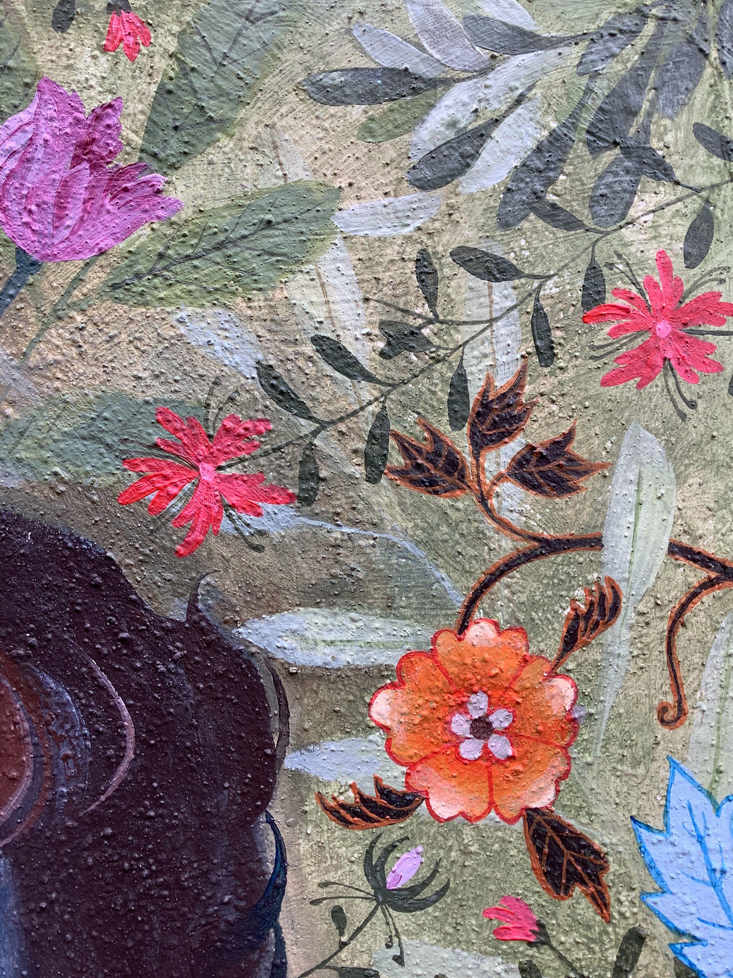 Gramsci in the jungle, Painting, Acrylic on Canvas For Sale 2