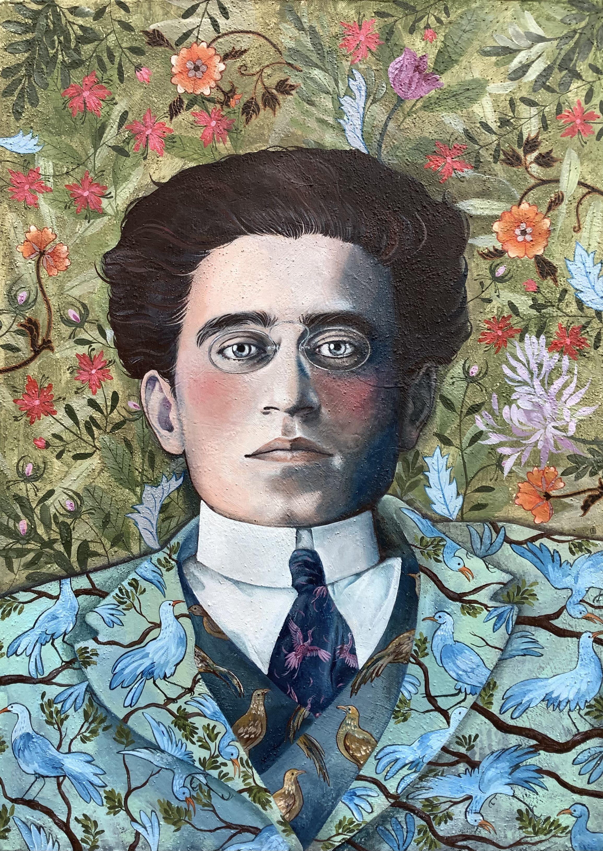 Portrait of the great Italian philosopher and politic Antonio Gramsci.     Gramsci admired Kipling and quoted his works in many of his essays. He even translated the poem â€œIfâ€