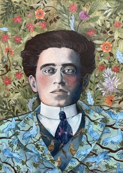 Gramsci in the jungle, Painting, Acrylic on Canvas