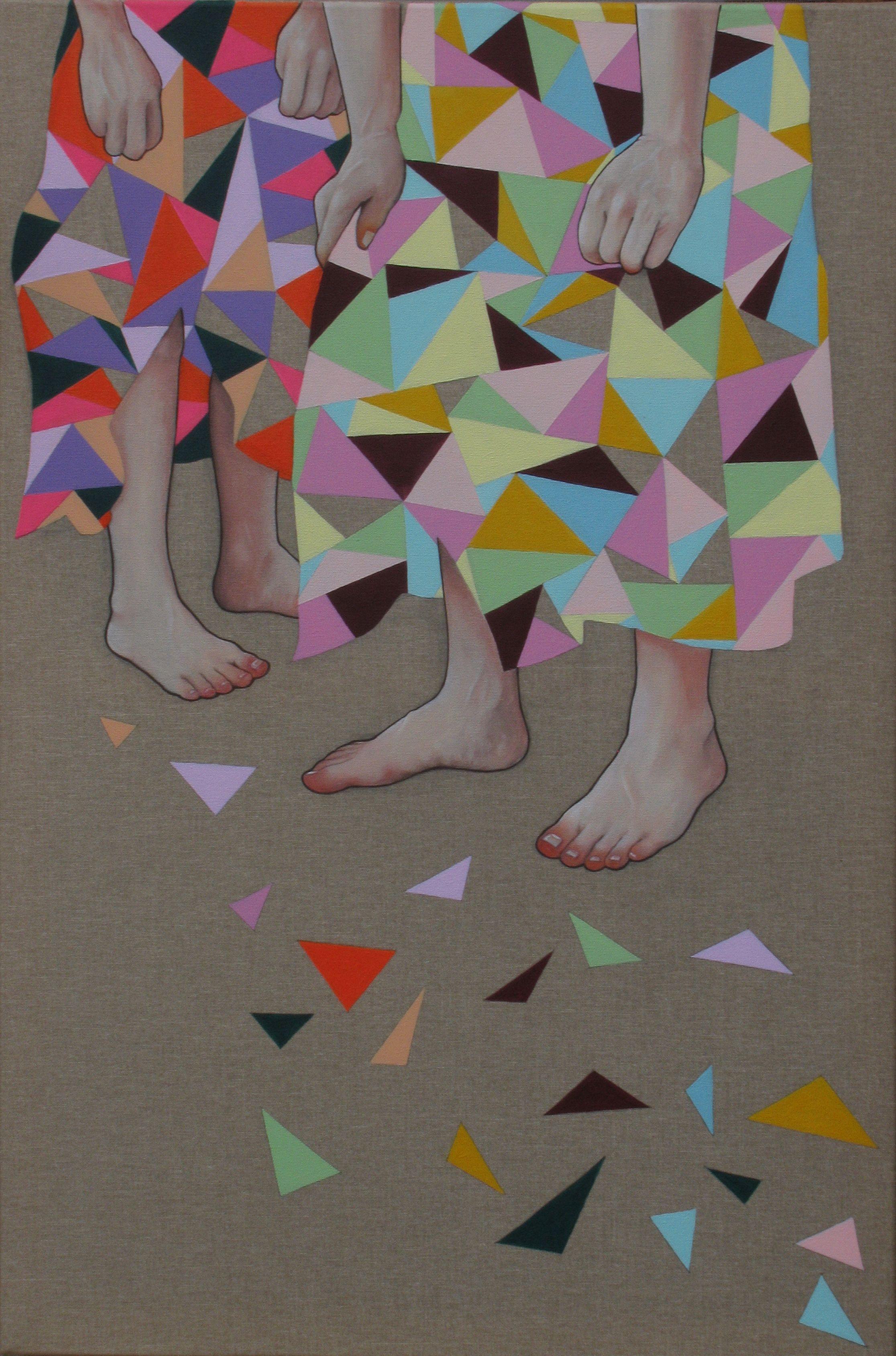 Le ore perse - Las horas perdidas, Pintura, Acrílico sobre lienzo