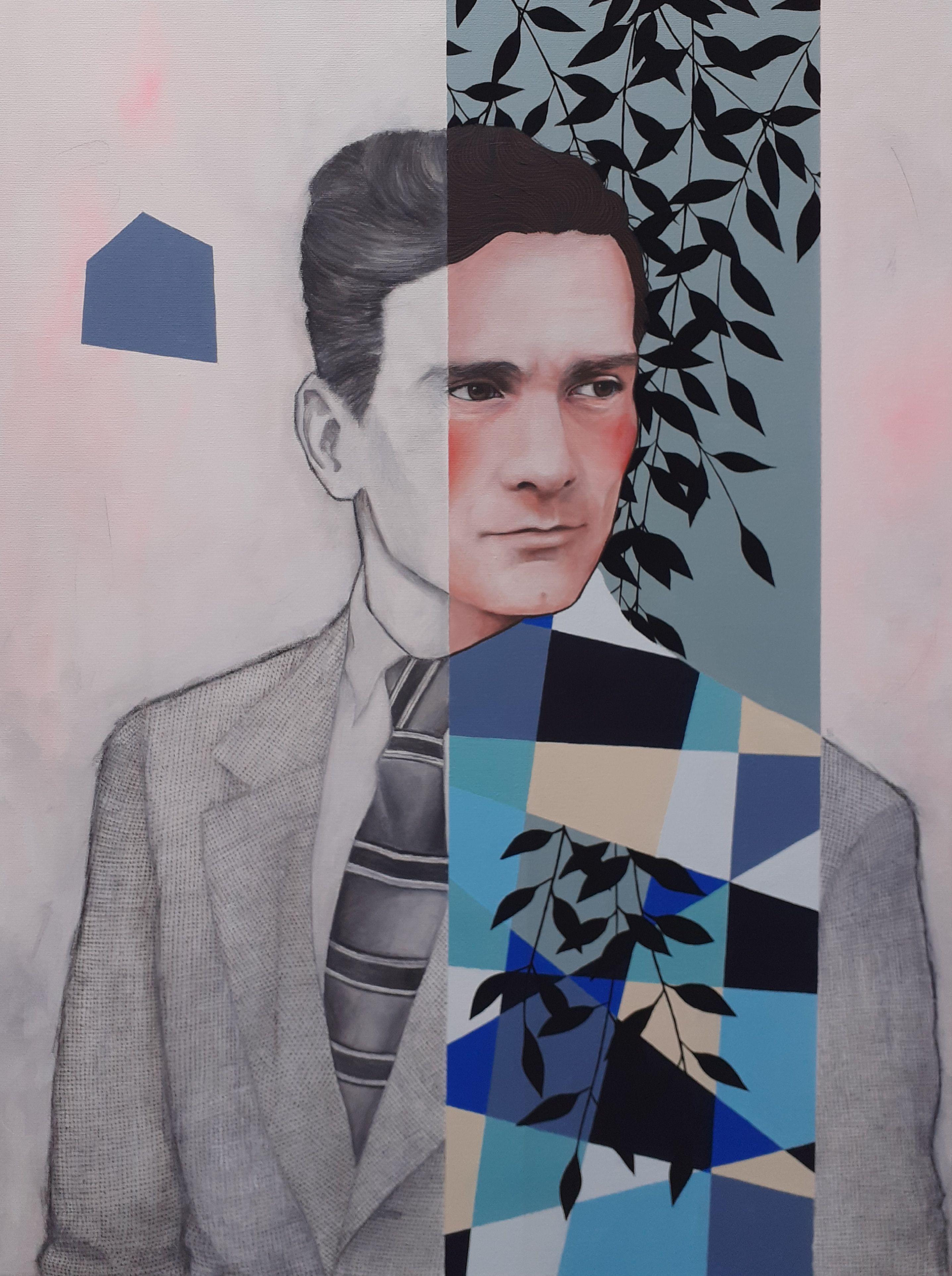 A humble homage to one of the greatest Italian scholar of all times, the port, director, author, journalist and painter Pier Paolo Pasolini.     Acrylic on stretched canvas, 60x80x4 cm. Ready to hang. :: Painting :: Surrealism :: This piece comes