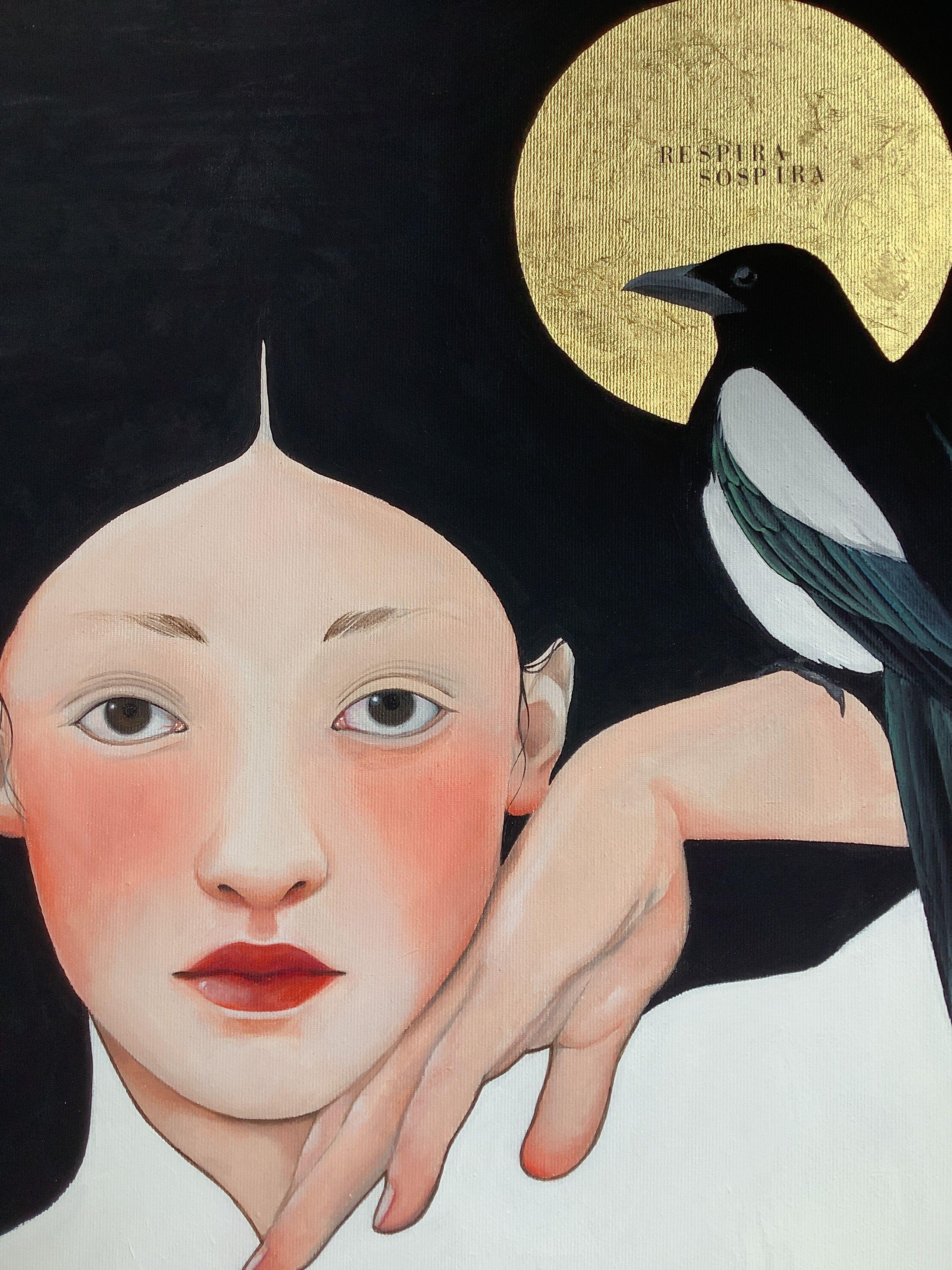 Rearguard, Peinture, Acrylique sur Toile - Autres styles artistiques Painting par Irene Raspollini