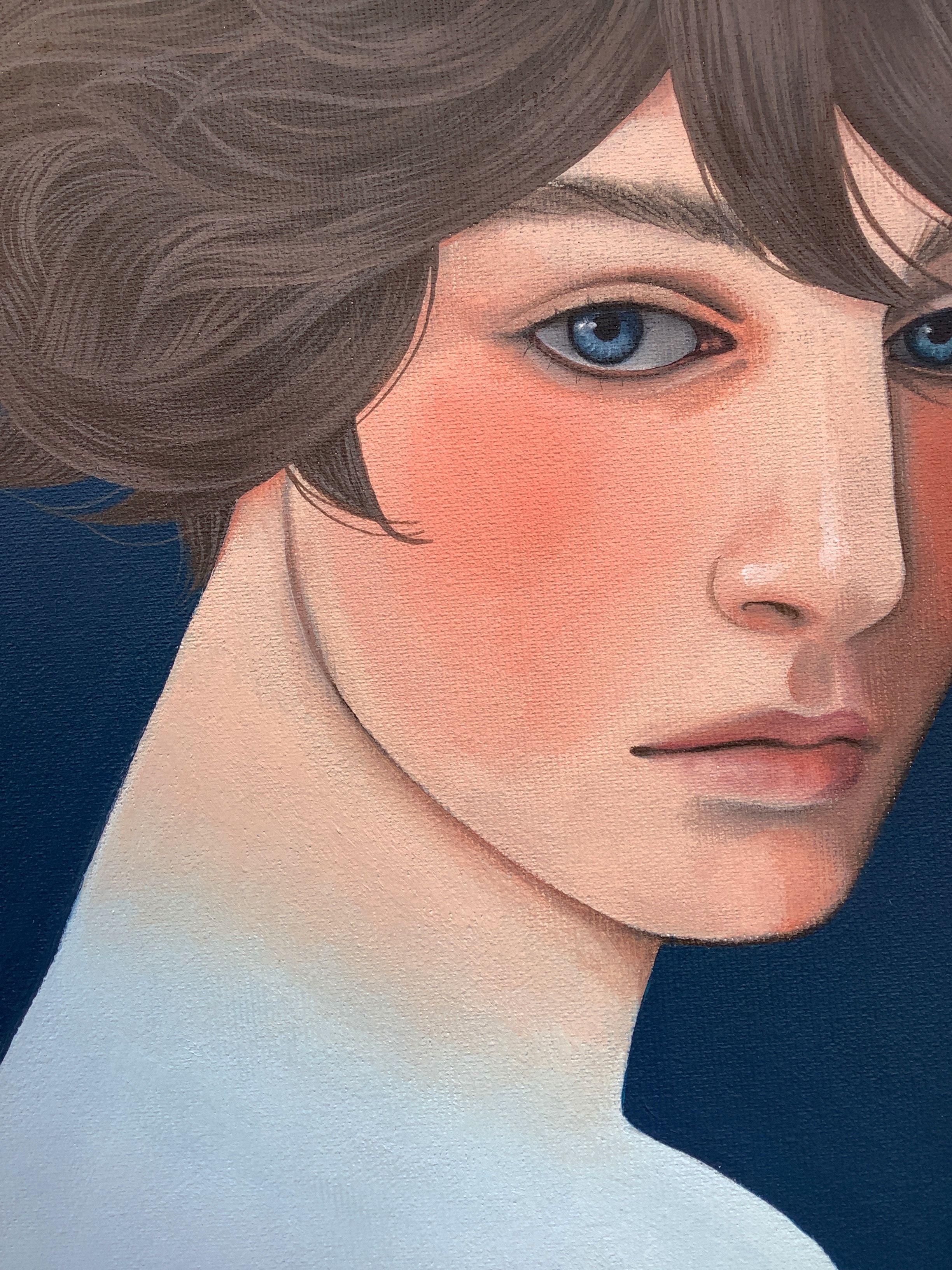 Le temps de la récolte, peinture, acrylique sur toile - Autres styles artistiques Painting par Irene Raspollini