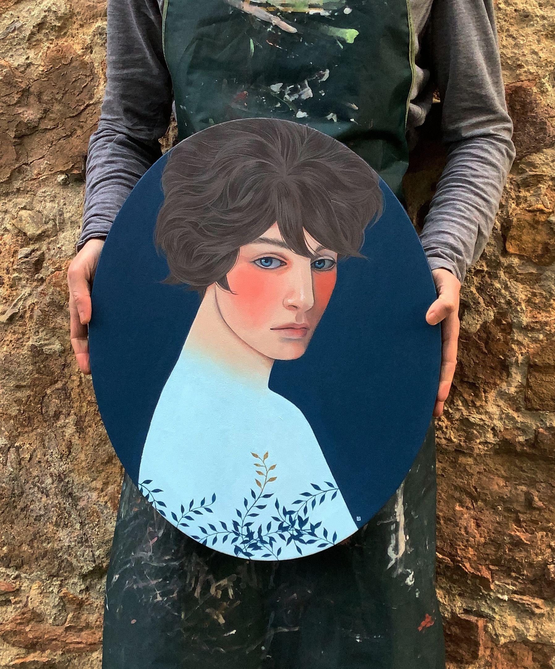Le temps de la récolte, peinture, acrylique sur toile en vente 2
