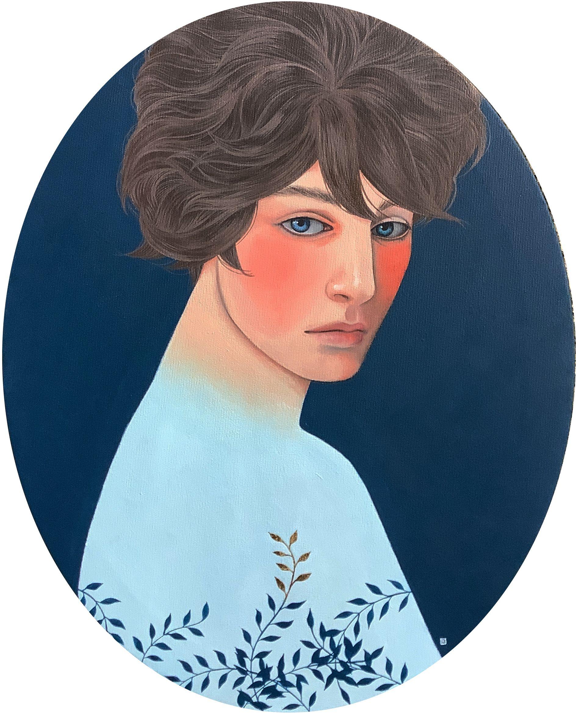 Le temps de la récolte, peinture, acrylique sur toile - Painting de Irene Raspollini