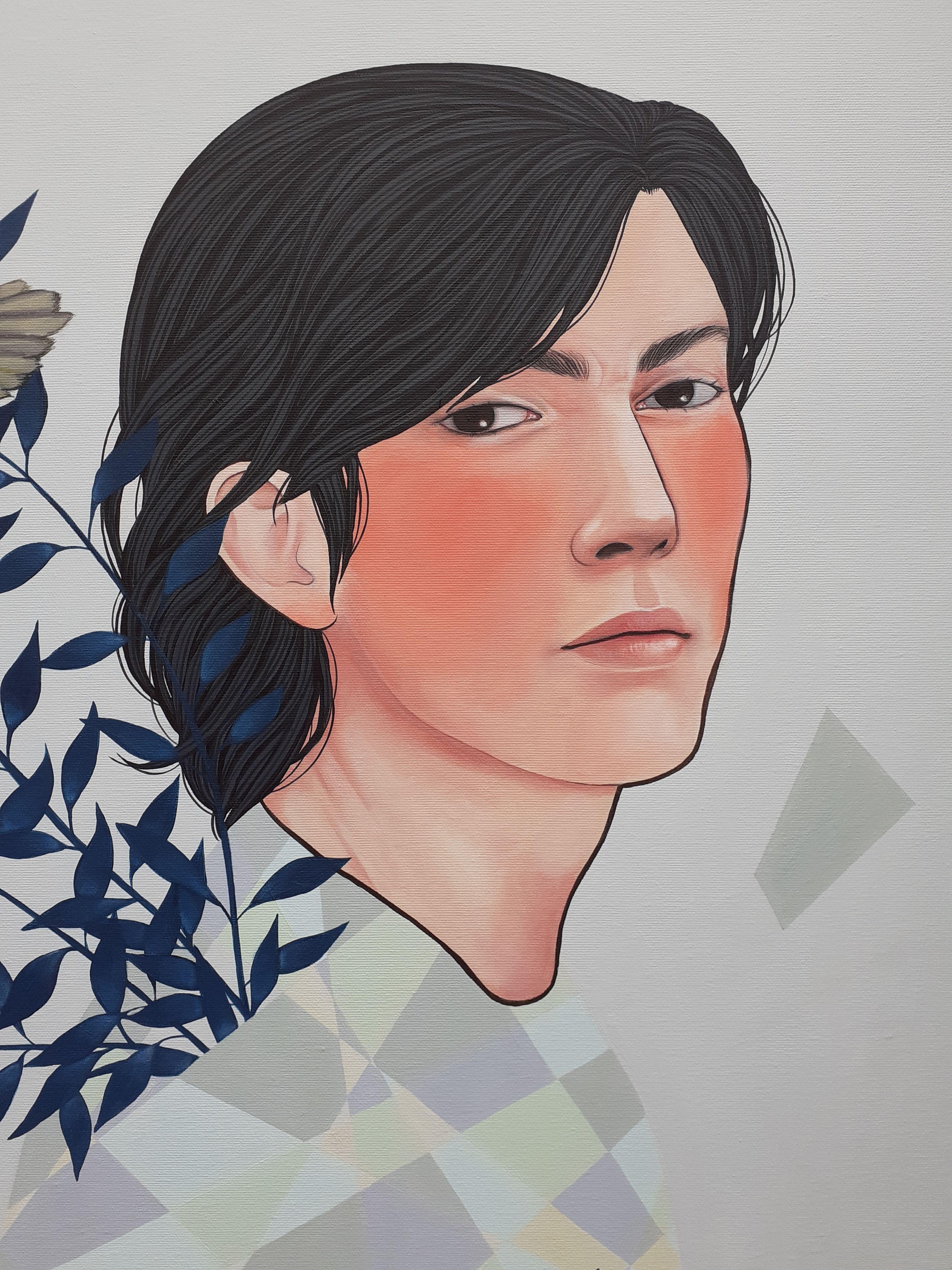 Tsundere, Painting, Acrylic on Canvas For Sale 1