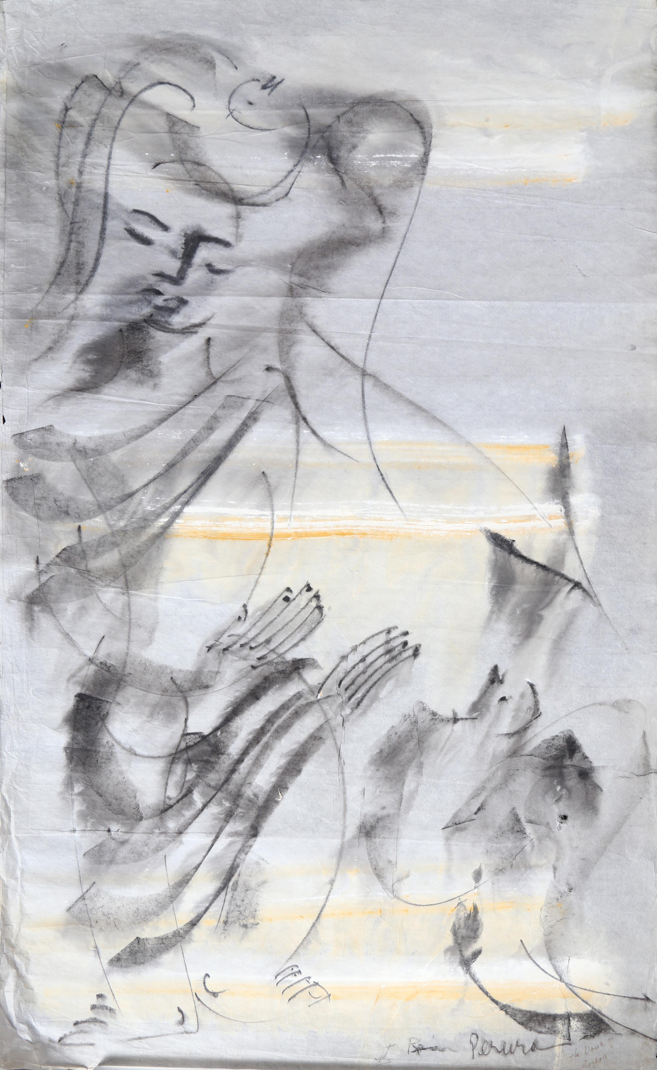 La paloma de la luz, técnica mixta de Irene Rice Pereira