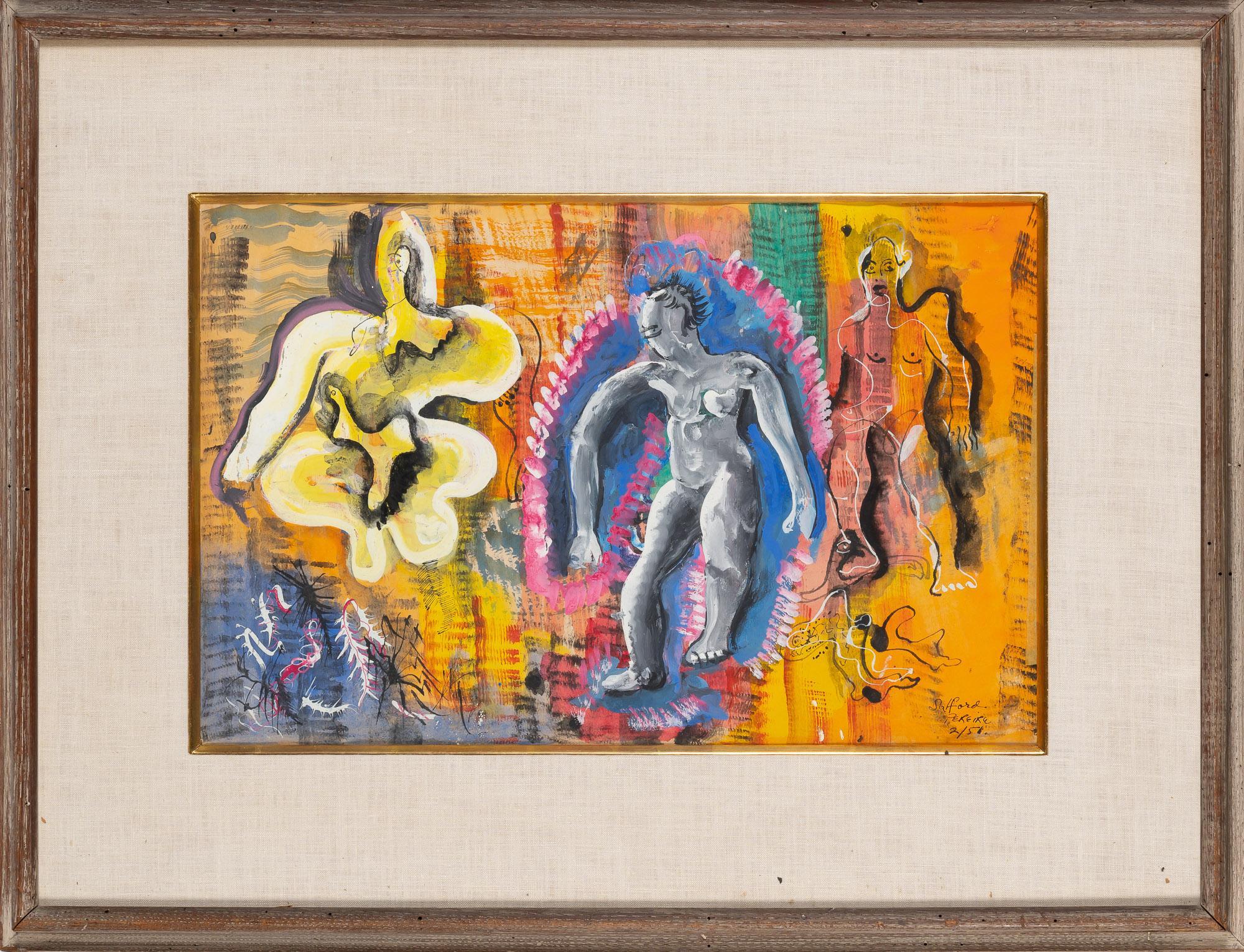« Composition avec figure », Irene Rice Pereira en vente 1