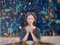 "The Two", Irene Sheri, Figurative, Impressionism, Modern, Original Oil, 36x48