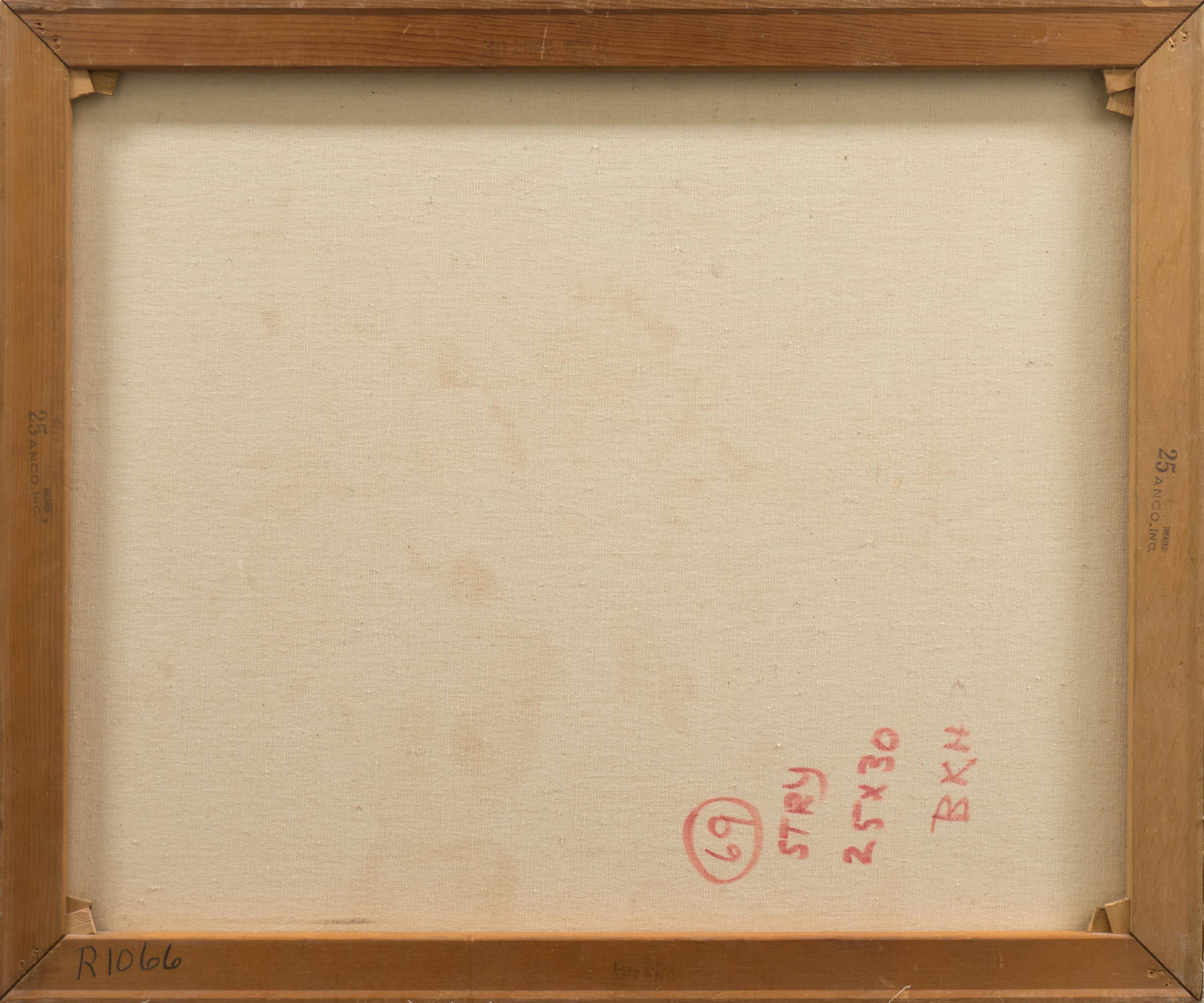 Signed lower right, 'I. Stry', for Irene Stry (Hungarian-American, 1904-1963) inscribed verso and painted circa 1960.

Irene Stry worked in Provincetown and Truro from the 1930's to the 1950's. She often signed her works 