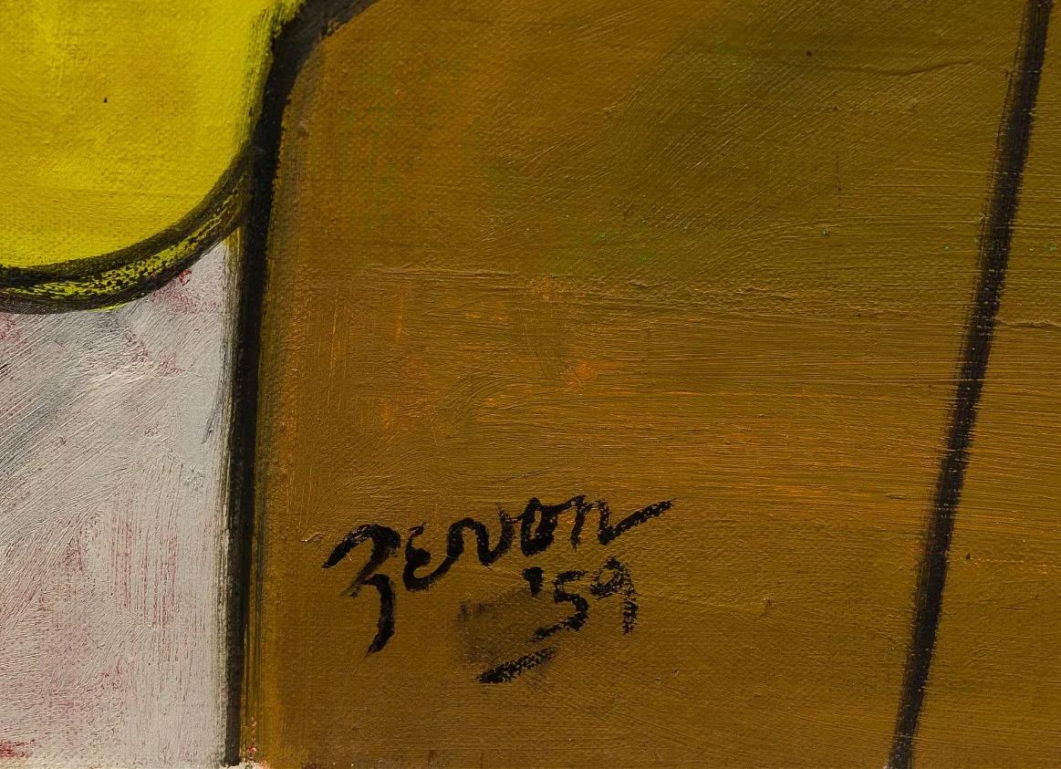 Original Abstrakter Expressionist 1959 New Yorker Künstlerin Irene Zevon, Musikerin im Angebot 6