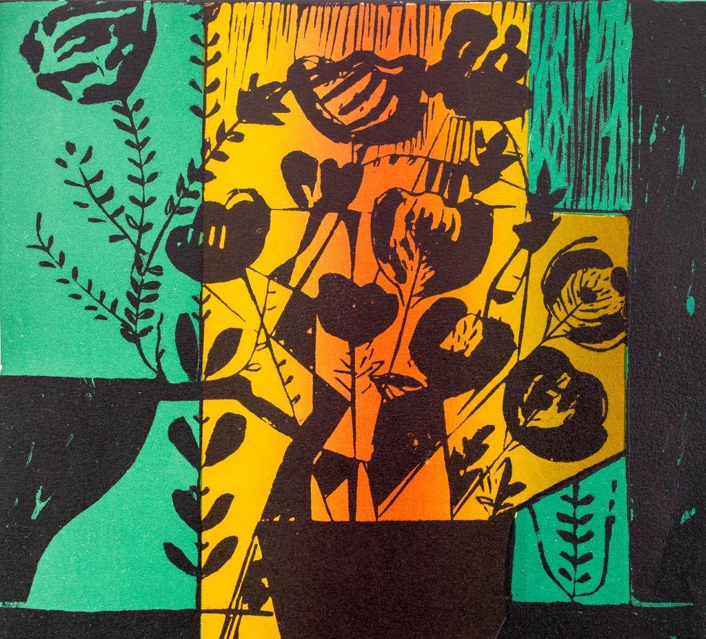Modern Irene Zevon Untitled Lithograph in Colors For Sale