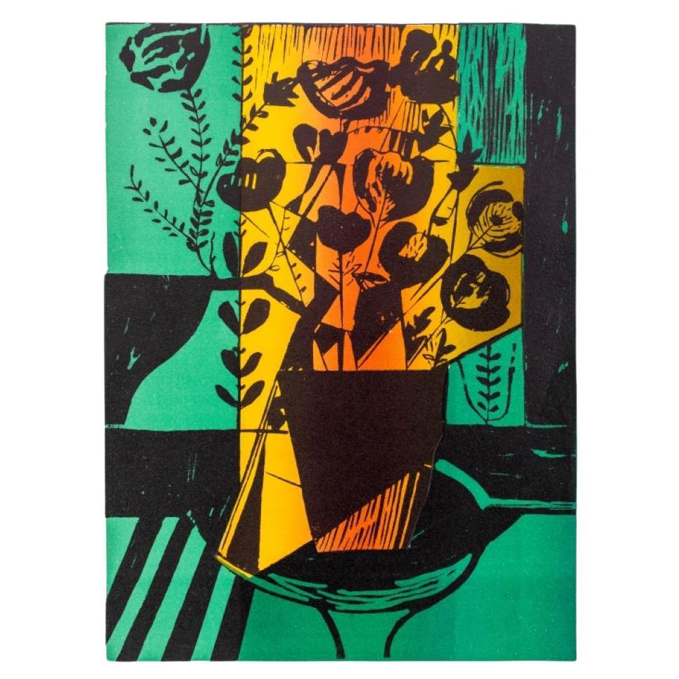 Irene Zevon Untitled Lithograph in Colors For Sale