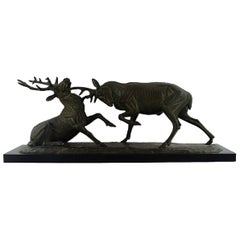 Irénée Rochard, France, Colossal Sculpture, Fighting Deer