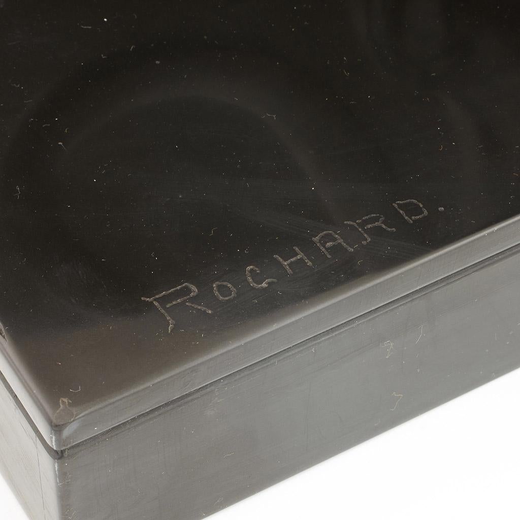Irenee Rochard - Sculpture originale en bronze Art Déco d'une panthère striée 5