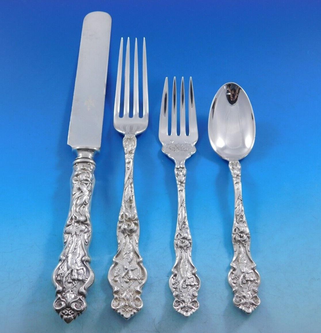 Irian by Wallace Sterling Silver Flatware Set 12 Service 66 Pcs Dinner Figural 4