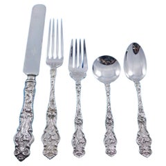 Irian by Wallace Sterling Silver Flatware Set 12 Service 66 Pcs Dinner Figural