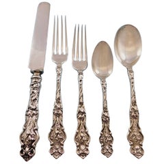 Irian by Wallace Sterling Silver Flatware Set for 8 Service Dinner Size 47 Pcs