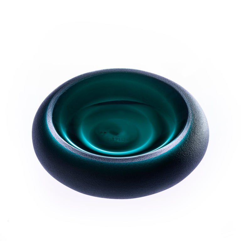 21st Century Federico Peri IRIDE Ashtray Murano Glass Various Colors 
and Versions: PLISSE' - STRIPE - SATIN - CUT.
Iride is a collection of ashtrays comprised of three different circular
models with engravings drawn from the collection of pots,