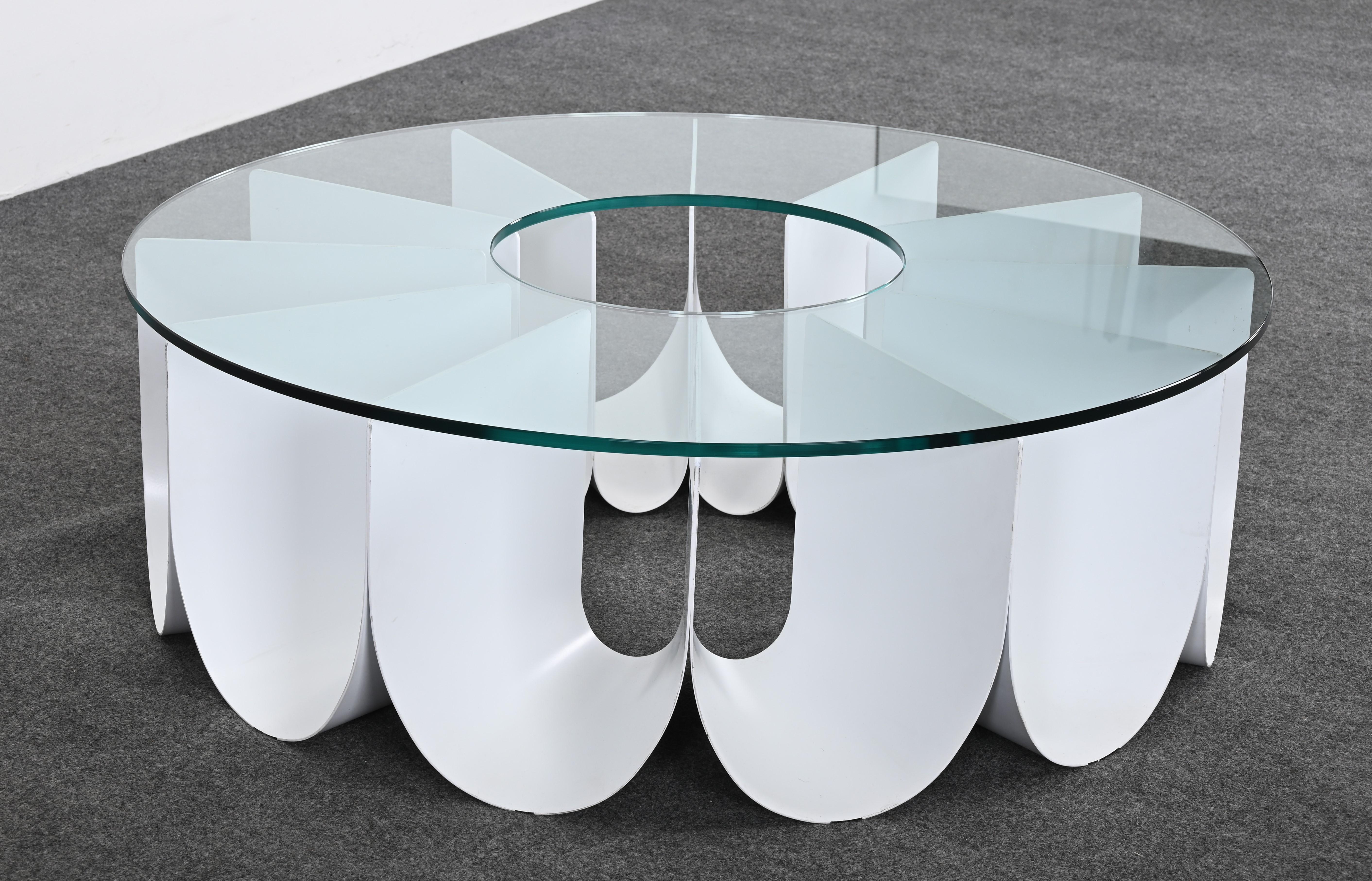 Acier Table à cocktail Iride conçue par Alessandro Busana pour Roche Bobois, 2015