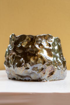 Iridescent Bronze Vase by Daniele Giannetti