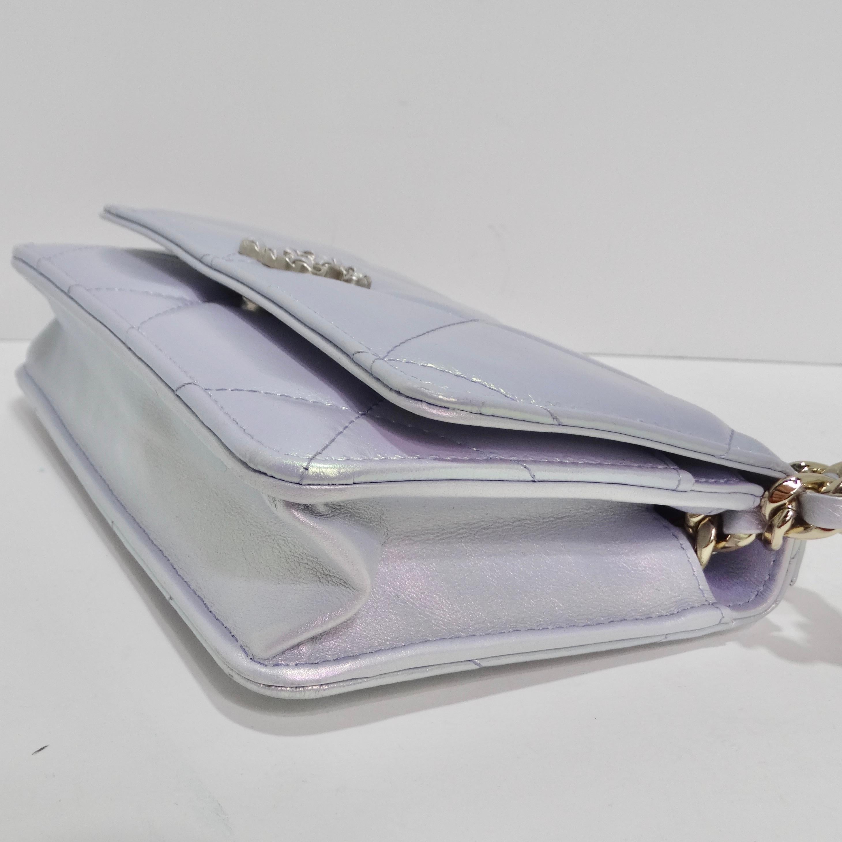 Iridescent Calfskin Quilted Medium Chanel 19 Flap Bag 5