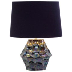 Retro Iridescent Ceramic Table Lamp