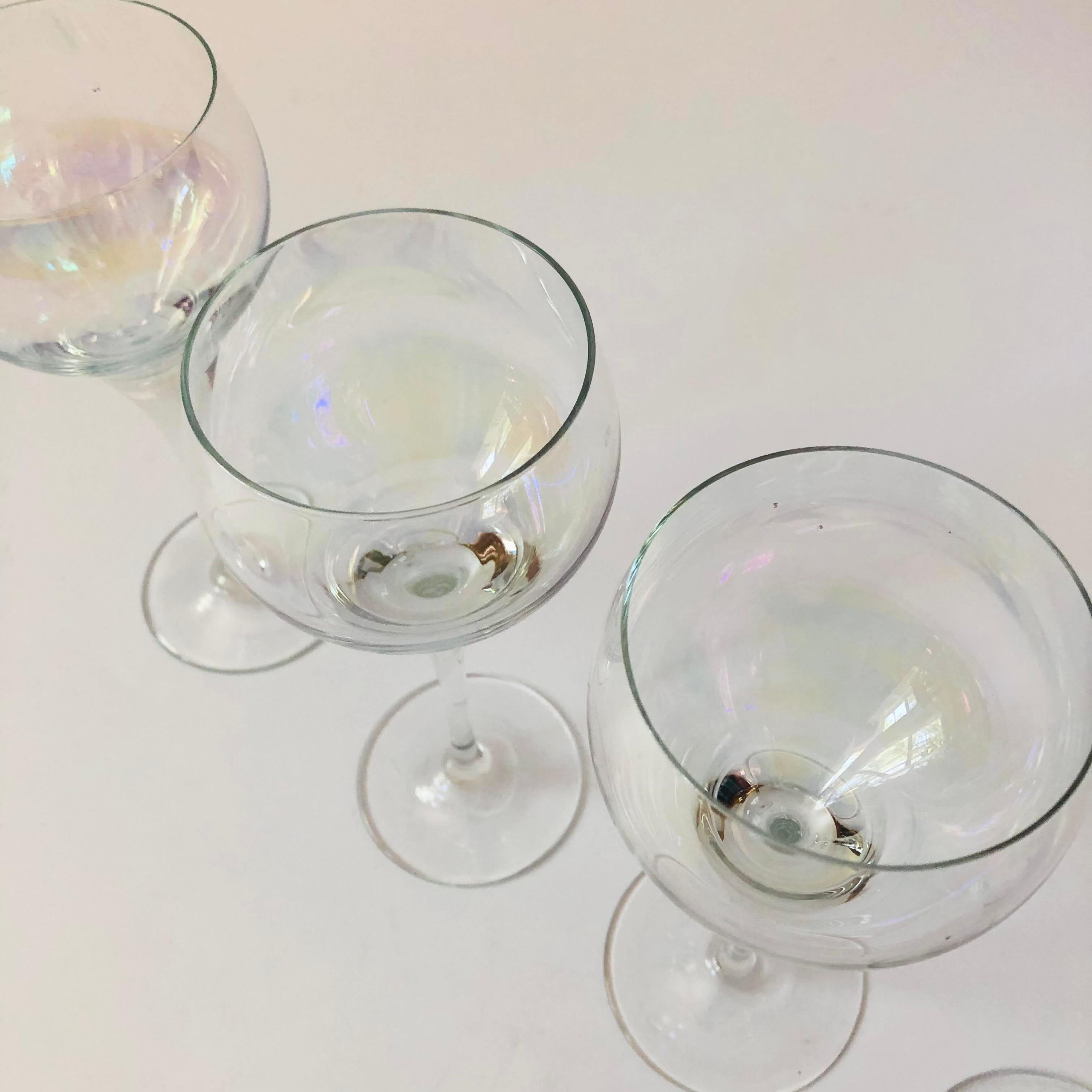 Copas Iridiscentes - Set de 4 Vidrio en venta