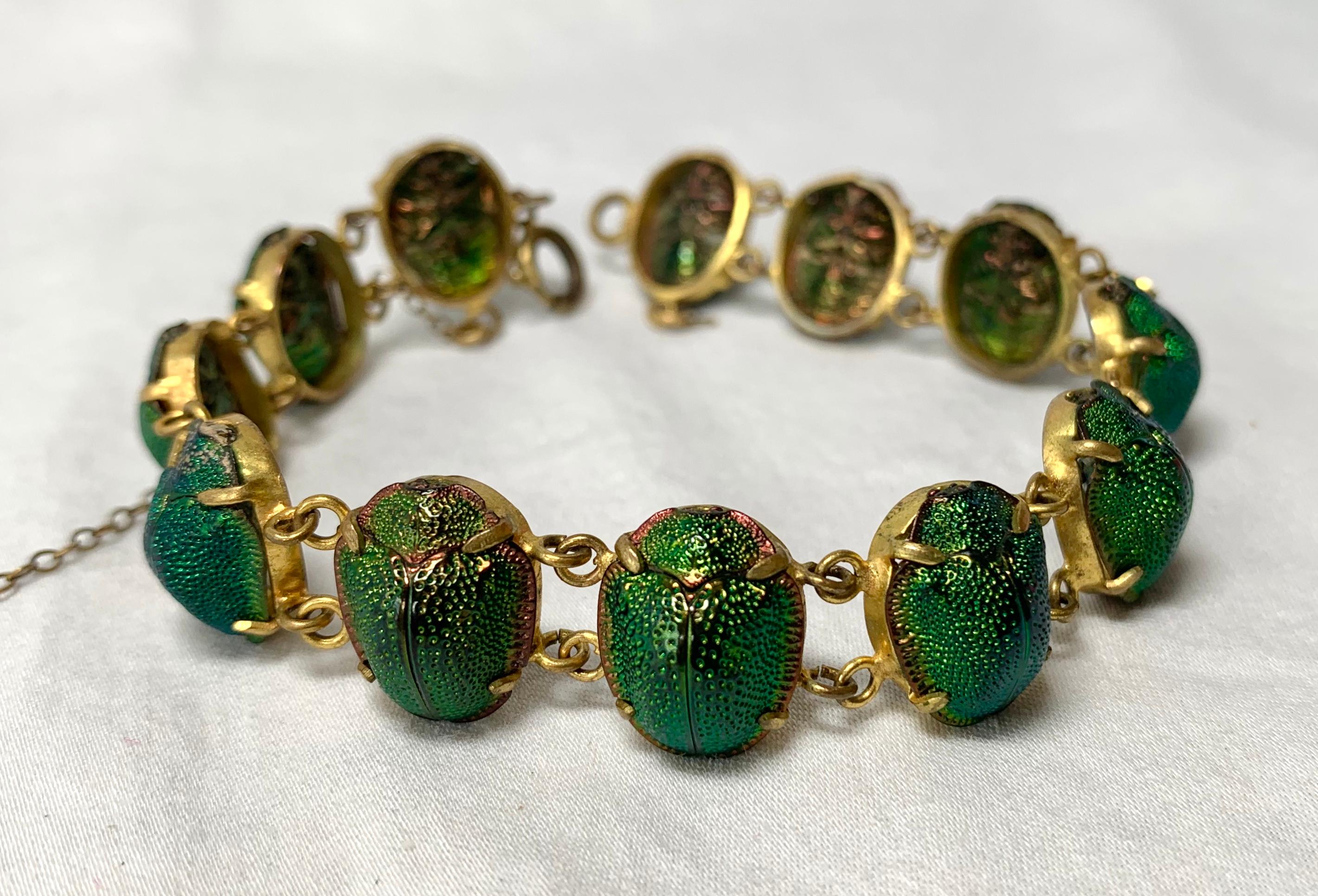 scarab bracelet vintage