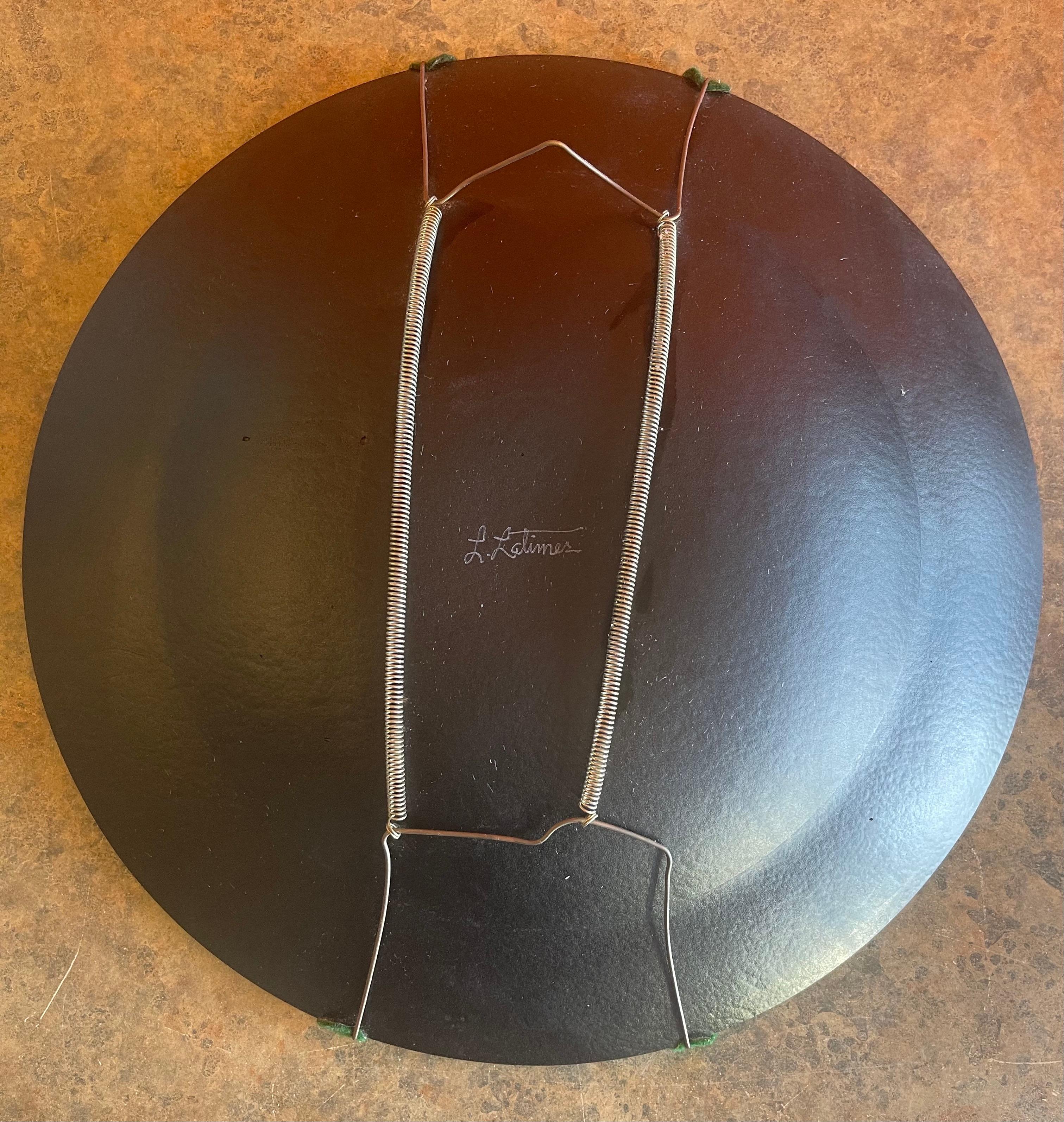 Iridescent Fused Art Glass Bowl by Lynn Latimer 3