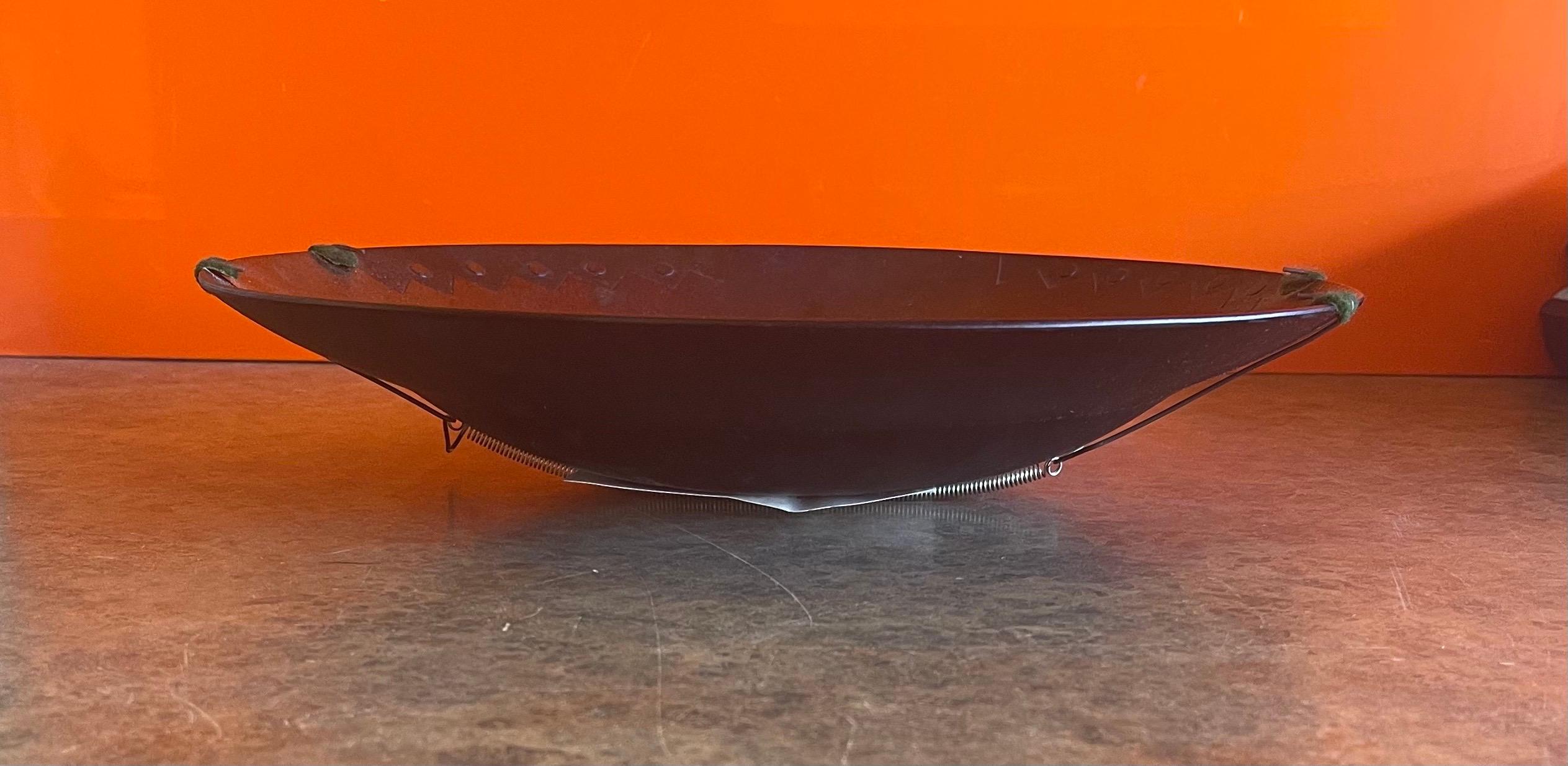 Iridescent Fused Art Glass Bowl by Lynn Latimer 1