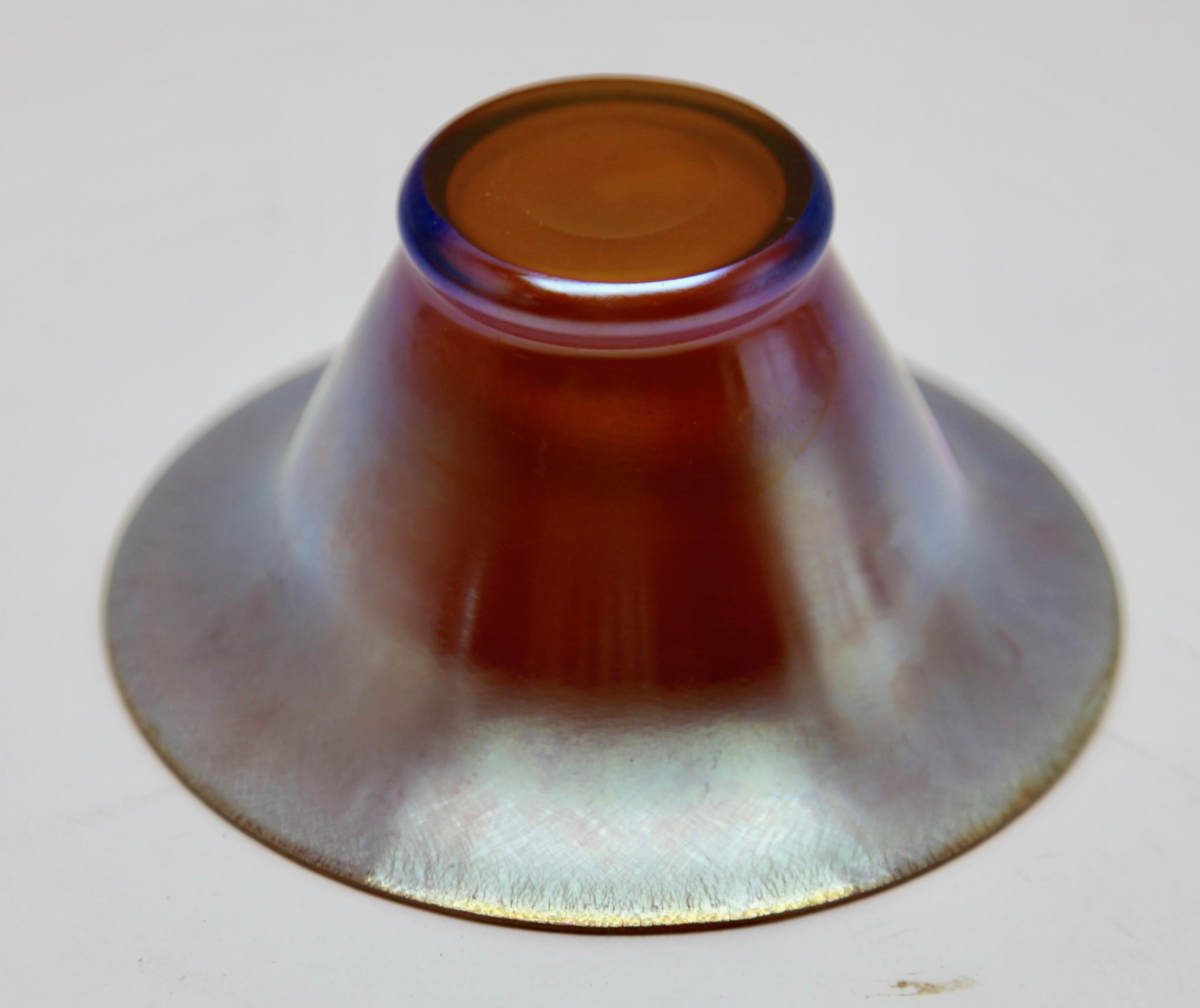 Hand-Crafted Iridescent Glass Bowl by WMF from the Myra Range For Sale