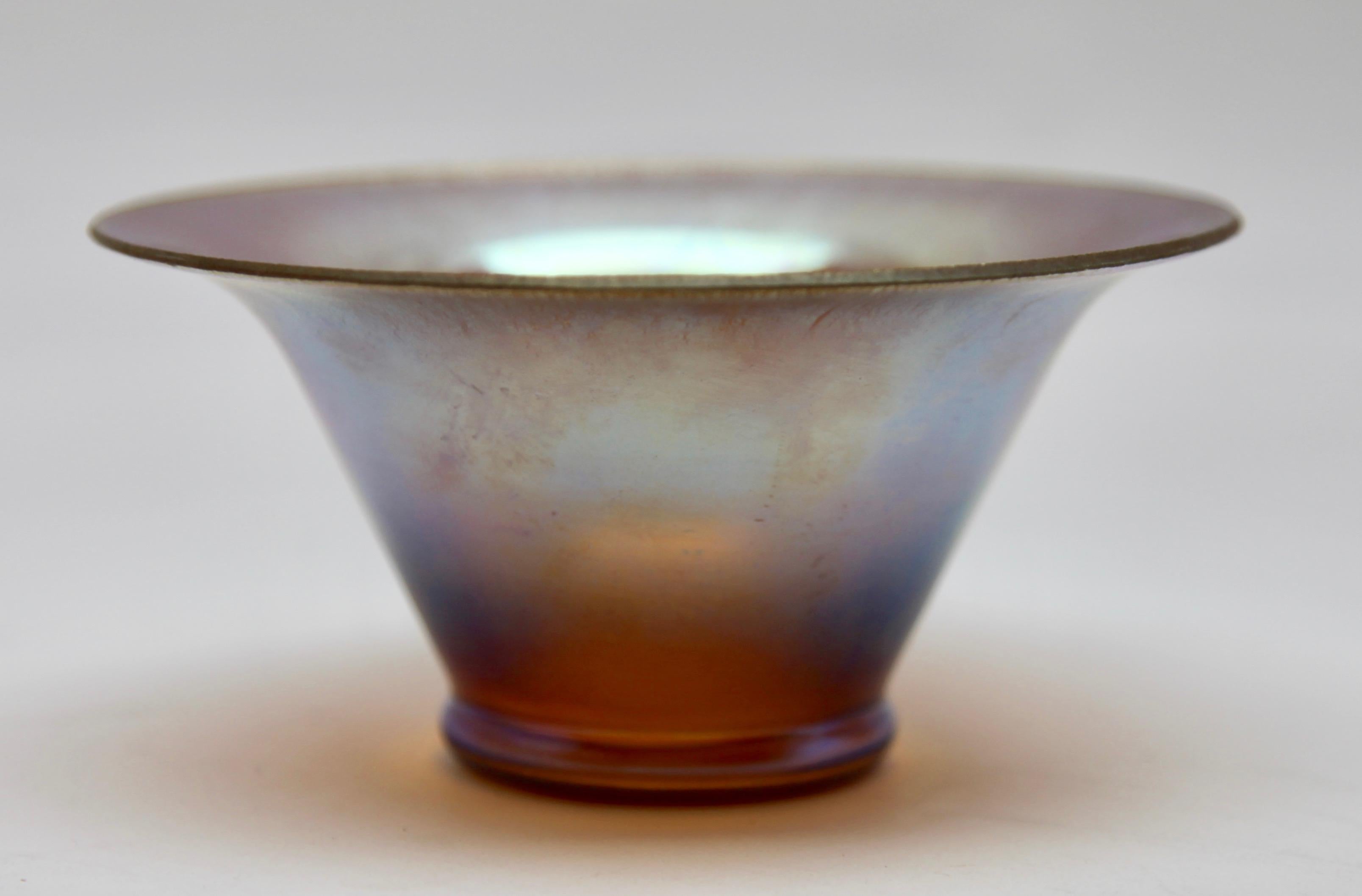 Mid-20th Century Iridescent Glass Bowl by WMF from the Myra Range For Sale