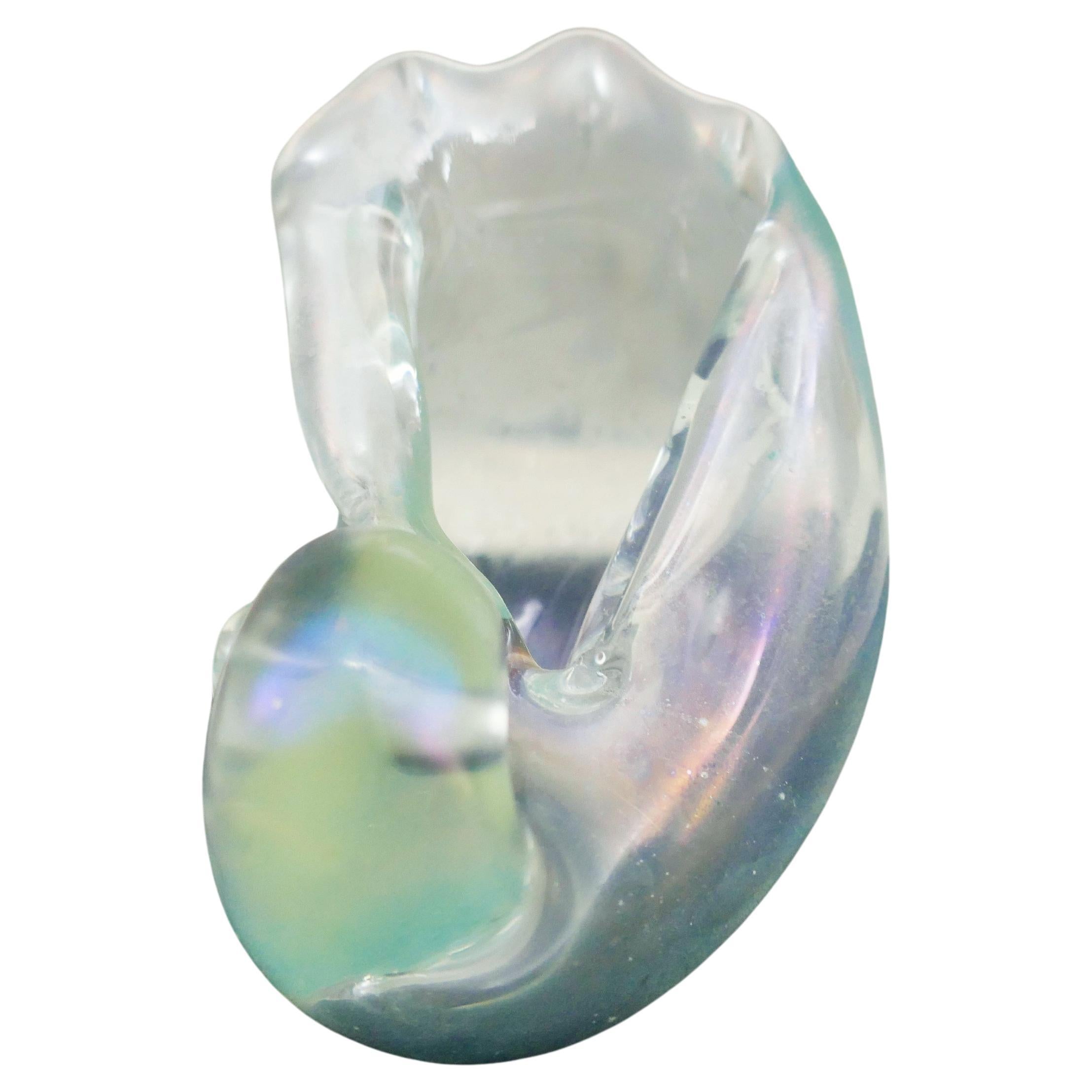 Iridescent glass by Venini & Co. attributed to Carlo Scarpa - Nautilus shell? in vendita 3